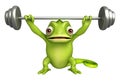 Cute Chameleon cartoon character gim equipment