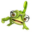 Cute Chameleon funny cartoon character Royalty Free Stock Photo