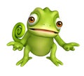 Cute Chameleon funny cartoon character Royalty Free Stock Photo