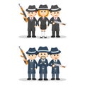 Mafia character profession design vector