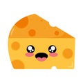 cute cheese portion kawaii character