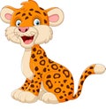 Cute cheetah cartoon Royalty Free Stock Photo