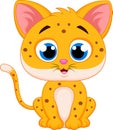 Cute Cheetah cartoon Royalty Free Stock Photo