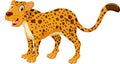 Cute Cheetah cartoon posing