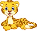 Cute cheetah cartoon Royalty Free Stock Photo