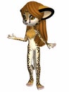 Cute Cheetah - Toon Figure