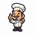 Cute Chef Giving A Thumb Up