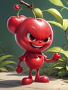 cute cherry chuck character