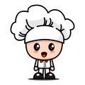 adorable bakery chef-Cute Adorable Doodle Illustration Royalty Free Stock Photo