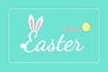 Cute Chick Easter egg hunt poster invitation template Royalty Free Stock Photo