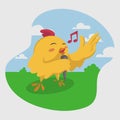 Cute Chick Illustration