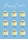 Cute chicken chracters in various situations set, emotional funny bird cartoon character