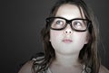 Cute Child Geek Royalty Free Stock Photo