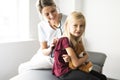 A cute Child Patient Visiting Doctor`s Office Royalty Free Stock Photo