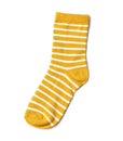 Cute child sock on white background