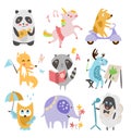 Cute Childish Animals Vector Set