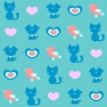 Cute childlike seamless pattern Royalty Free Stock Photo