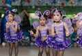 Cute Children cheerleaders in annual sports day