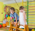 Cute children in gym