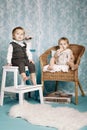 Cute children vintage style