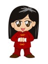 Cute Chinese Cartoon Girl