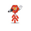 Cute chinese firecracker singing character the smiley Royalty Free Stock Photo