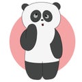 Cute Chinese Panda Plays and Shows Language