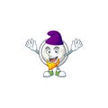 Cute chinese silver coin mascot cartoon dressed as an Elf