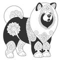 Cute chow chow dog design