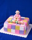 Cute Christening/baby shower cake for a baby girl