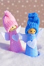 Cute Christmas angels. Royalty Free Stock Photo