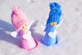 Cute Christmas angels. Royalty Free Stock Photo