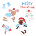 Cute Christmas angels Royalty Free Stock Photo