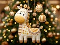 a cute Christmas animal Royalty Free Stock Photo