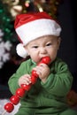 Cute christmas baby