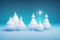 Christmas background, atmosphere, lights, falling snow, beautiful pine trees,New Year\'s Day, copy space, festive background, Royalty Free Stock Photo