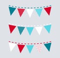 Cute Christmas bunting or flags