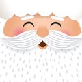 Cute Christmas Character with Cute Santa Clause face Royalty Free Stock Photo