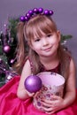 Cute Christmas little girl