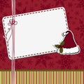 Cute christmas postcard template