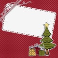 Cute christmas postcard template