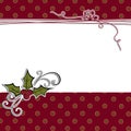 Cute christmas postcard template