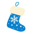 Cute Christmas Socks set illustration, vector Royalty Free Stock Photo