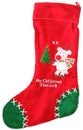 Cute Christmas Stocking Royalty Free Stock Photo