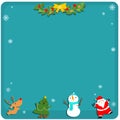 Cute Christmas symbol empty board