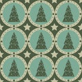 Cute christmas tree pattern