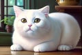 Cute Chubby Cat, Generative AI Royalty Free Stock Photo