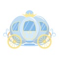 Cute Cinderella princess carriage clipart Royalty Free Stock Photo