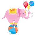 Cute cirrus pink elephant Royalty Free Stock Photo