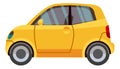 Cute city car icon. Urban eco vehicle